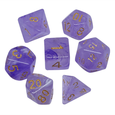 Sharp Edge Orange Smoke Multi-sided Resin Dice Voor kinderen Oefenen Mentale wiskunde