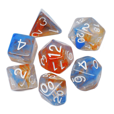Twee strengen rook samenvoegen Hars RPG dobbelstenen Desktop spel dobbelstenen set