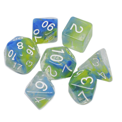 Twee strengen rook samenvoegen Hars RPG dobbelstenen Desktop spel dobbelstenen set