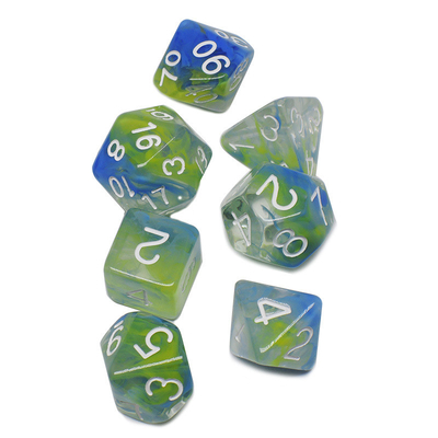 Twee strengen rook samenvoegen Hars RPG dobbelstenen Desktop spel dobbelstenen set