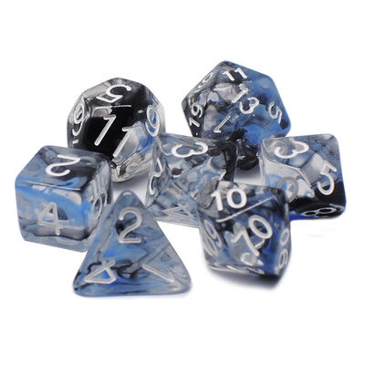 Twee strengen rook samenvoegen Hars RPG dobbelstenen Desktop spel dobbelstenen set