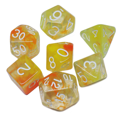 Twee strengen rook samenvoegen Hars RPG dobbelstenen Desktop spel dobbelstenen set