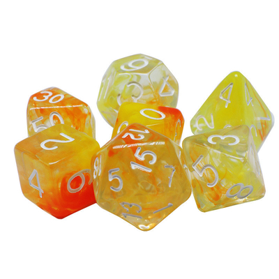 Twee strengen rook samenvoegen Hars RPG dobbelstenen Desktop spel dobbelstenen set