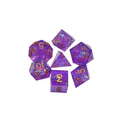Roumine en kleur strip hars personages spelen een multi -noodle dobbelsteen set Dragon en Dungeon dnd dobbelstenen