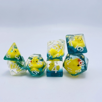 Duckling Natuurlijke hars multi-noodle tafelspel dobbelstenen set dnd dobbelstenen