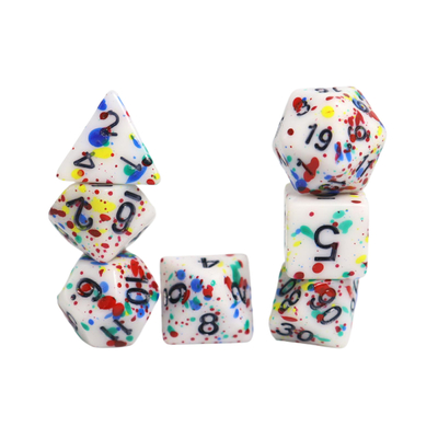 Graffiti Phantom kleur hars bordspel dobbelstenen set dnd dobbelstenen