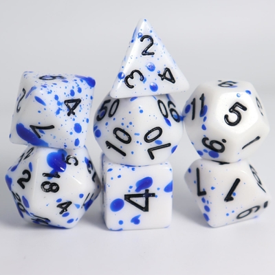 Graffiti Phantom kleur hars bordspel dobbelstenen set dnd dobbelstenen