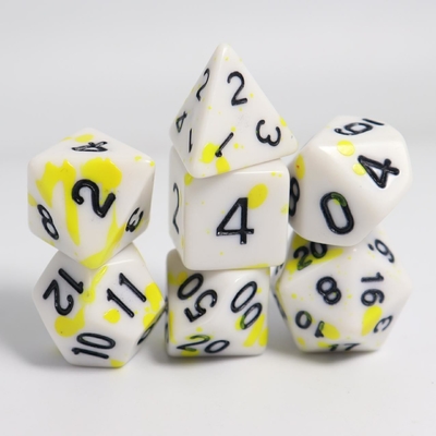 Graffiti Phantom kleur hars bordspel dobbelstenen set dnd dobbelstenen
