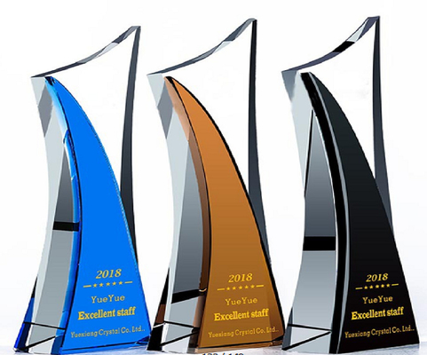 Multicolor kristalhars trofee helder en slijtvast