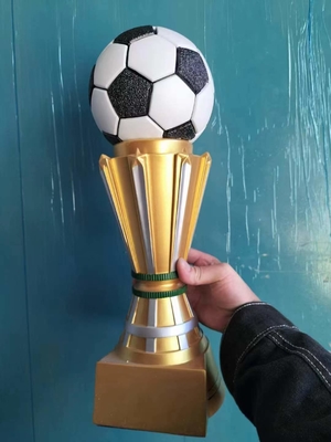 Sportcompetitie Hars trofee met logo aan te passen