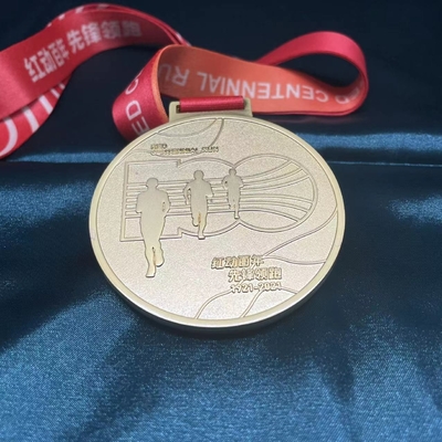 Metalen medaille voor marathon voor gelegenheden en evenementen