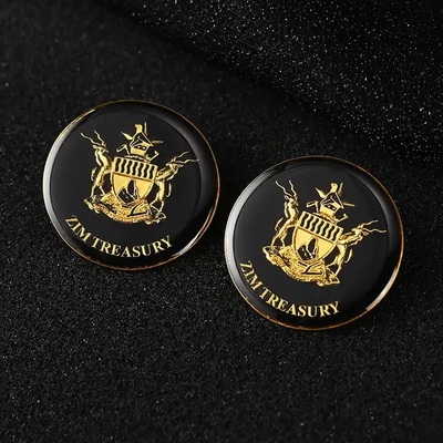 Goudkleurig metalen badge 2,5 cm 2,8 cm 3 cm metalen broche