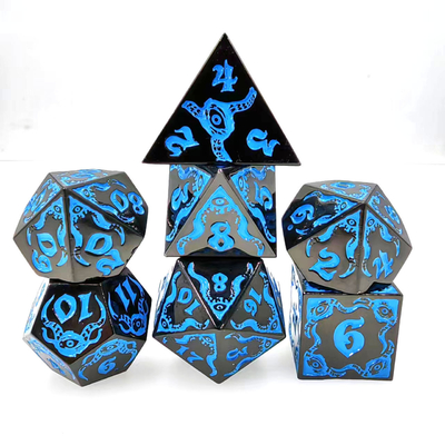 Devil's Eye rolspel metalen veelzijdige dobbelstenen TRPG COC DND