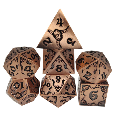 Devil's Eye rolspel metalen veelzijdige dobbelstenen TRPG COC DND