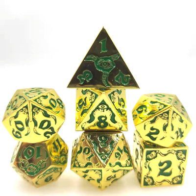 Devil's Eye rolspel metalen veelzijdige dobbelstenen TRPG COC DND
