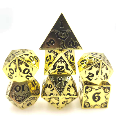 Devil's Eye rolspel metalen veelzijdige dobbelstenen TRPG COC DND