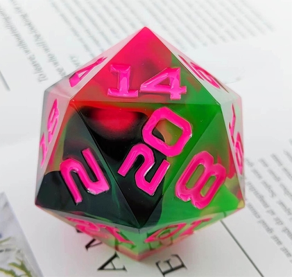 Eenzijdig 20 zijdig Glowing Resin Game Dice DND COC TRPG