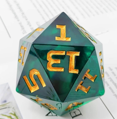 Eenzijdig 20 zijdig Glowing Resin Game Dice DND COC TRPG
