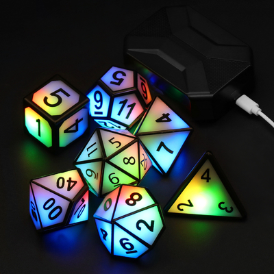 Ultra Long Standby LED oplaadbare dobbelstenen set Dragon And Dungeon