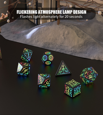 Kerstelementen LED oplaadbare dobbelstenen set Dragon And Dungeon
