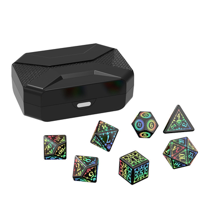 Kerstelementen LED oplaadbare dobbelstenen set Dragon And Dungeon