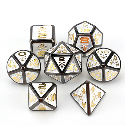 7 Skeleton Dice, Multi Faced Digital Color DND Board Game, Dragon en Dungeon