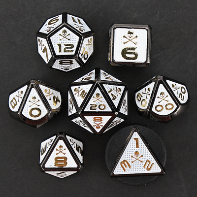 7 Skeleton Dice, Multi Faced Digital Color DND Board Game, Dragon en Dungeon