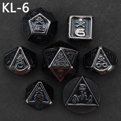 7 Skeleton Dice, Multi Faced Digital Color DND Board Game, Dragon en Dungeon