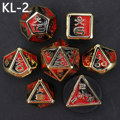 7 Skeleton Dice, Multi Faced Digital Color DND Board Game, Dragon en Dungeon