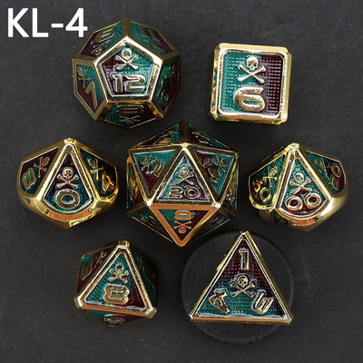 7 Skeleton Dice, Multi Faced Digital Color DND Board Game, Dragon en Dungeon