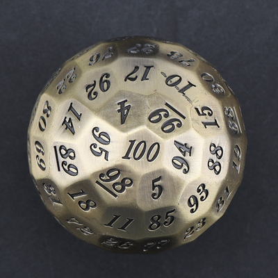 Gekleurde Solid 100D Metal Dice Set Dungeon en Dragon DND # RPG # COC