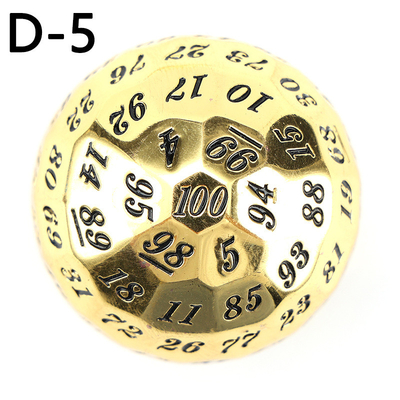 Gekleurde Solid 100D Metal Dice Set Dungeon en Dragon DND # RPG # COC