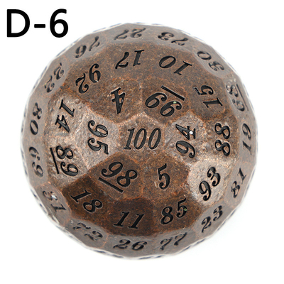 Gekleurde Solid 100D Metal Dice Set Dungeon en Dragon DND # RPG # COC
