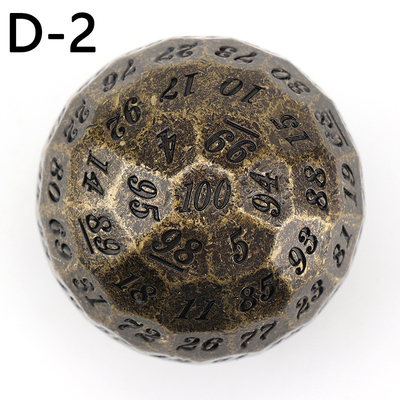 Gekleurde Solid 100D Metal Dice Set Dungeon en Dragon DND # RPG # COC