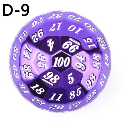Gekleurde Solid 100D Metal Dice Set Dungeon en Dragon DND # RPG # COC