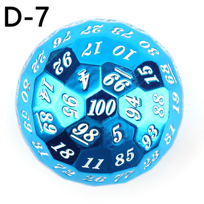 Gekleurde Solid 100D Metal Dice Set Dungeon en Dragon DND # RPG # COC