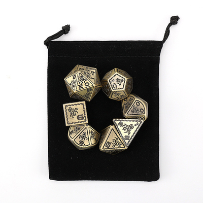 Elektroplaat Vintage gekleurde octopus metalen Dnd Dice Set Dragon en Dragon schaakbord Game Dice