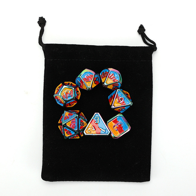 Custom metaal en kunststof dobbelstenen D20 spel D &amp; D polyhedron DND dobbelstenen set RPG dobbelstenen