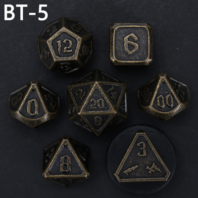 Custom metaal en kunststof dobbelstenen D20 spel D &amp; D polyhedron DND dobbelstenen set RPG dobbelstenen