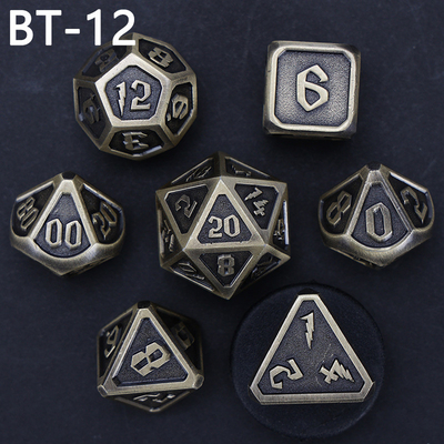 Custom metaal en kunststof dobbelstenen D20 spel D &amp; D polyhedron DND dobbelstenen set RPG dobbelstenen