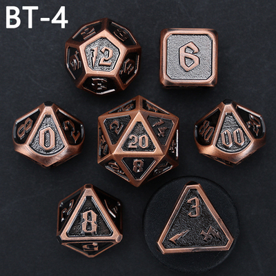 Custom metaal en kunststof dobbelstenen D20 spel D &amp; D polyhedron DND dobbelstenen set RPG dobbelstenen