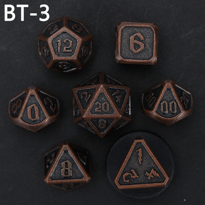 Custom metaal en kunststof dobbelstenen D20 spel D &amp; D polyhedron DND dobbelstenen set RPG dobbelstenen