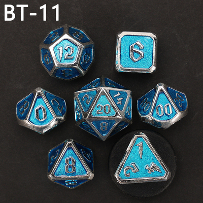 Custom metaal en kunststof dobbelstenen D20 spel D &amp; D polyhedron DND dobbelstenen set RPG dobbelstenen