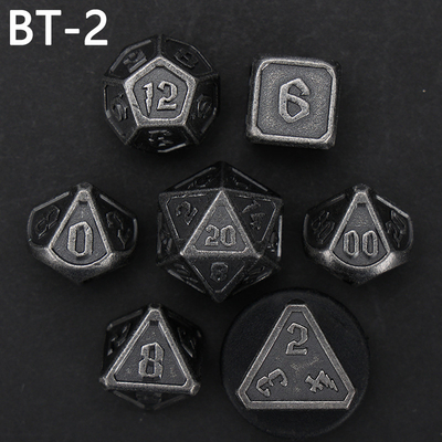 Custom metaal en kunststof dobbelstenen D20 spel D &amp; D polyhedron DND dobbelstenen set RPG dobbelstenen