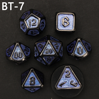 Custom metaal en kunststof dobbelstenen D20 spel D &amp; D polyhedron DND dobbelstenen set RPG dobbelstenen
