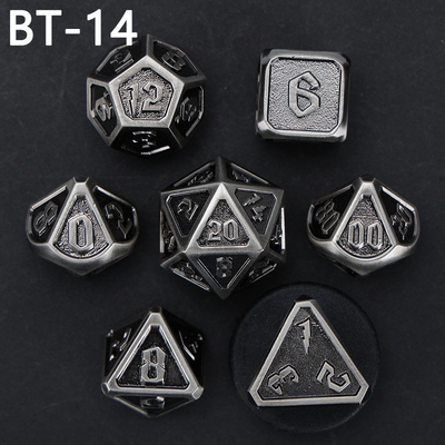 Custom metaal en kunststof dobbelstenen D20 spel D &amp; D polyhedron DND dobbelstenen set RPG dobbelstenen