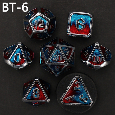 Custom metaal en kunststof dobbelstenen D20 spel D &amp; D polyhedron DND dobbelstenen set RPG dobbelstenen
