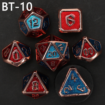 Custom metaal en kunststof dobbelstenen D20 spel D &amp; D polyhedron DND dobbelstenen set RPG dobbelstenen
