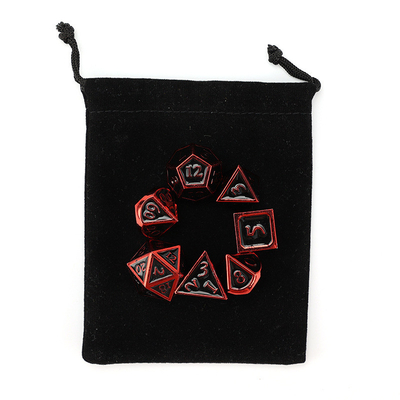 Aangepaste metalen massieve dobbelstenen D20 spel D &amp; D polyhedron DND dobbelstenen set RPG dobbelstenen
