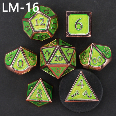 Aangepaste metalen massieve dobbelstenen D20 spel D &amp; D polyhedron DND dobbelstenen set RPG dobbelstenen